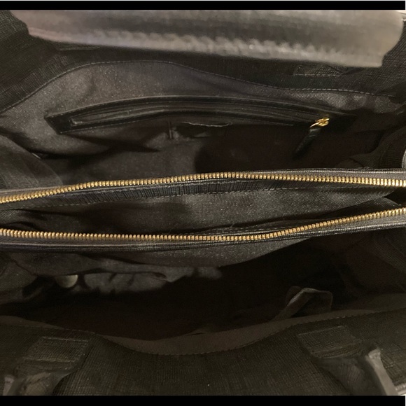 ZAC POSEN Black Large Shirley Bow Purse w/dust bag. Great condition. 🌸 - Picture 6 of 11